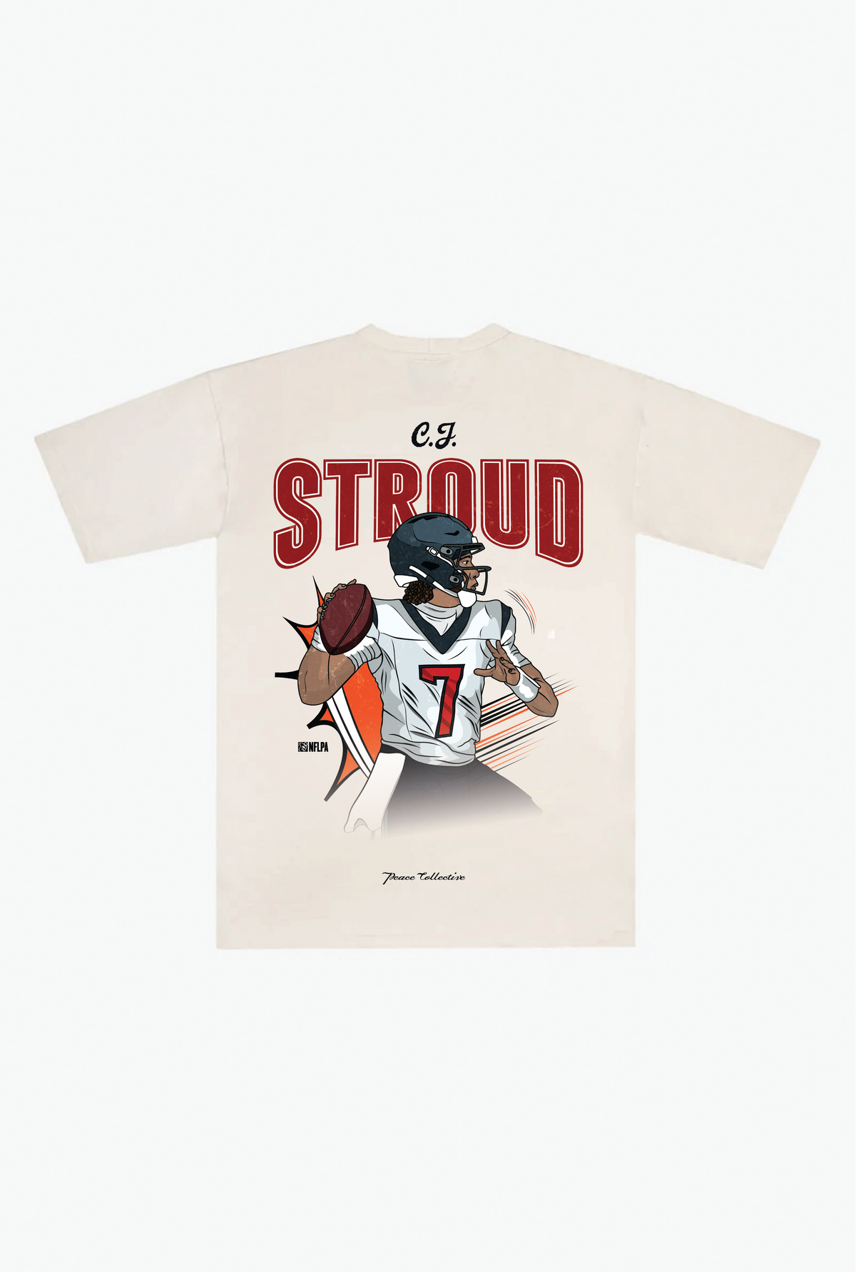 C.J. Stroud Heavyweight T-Shirt - Ivory