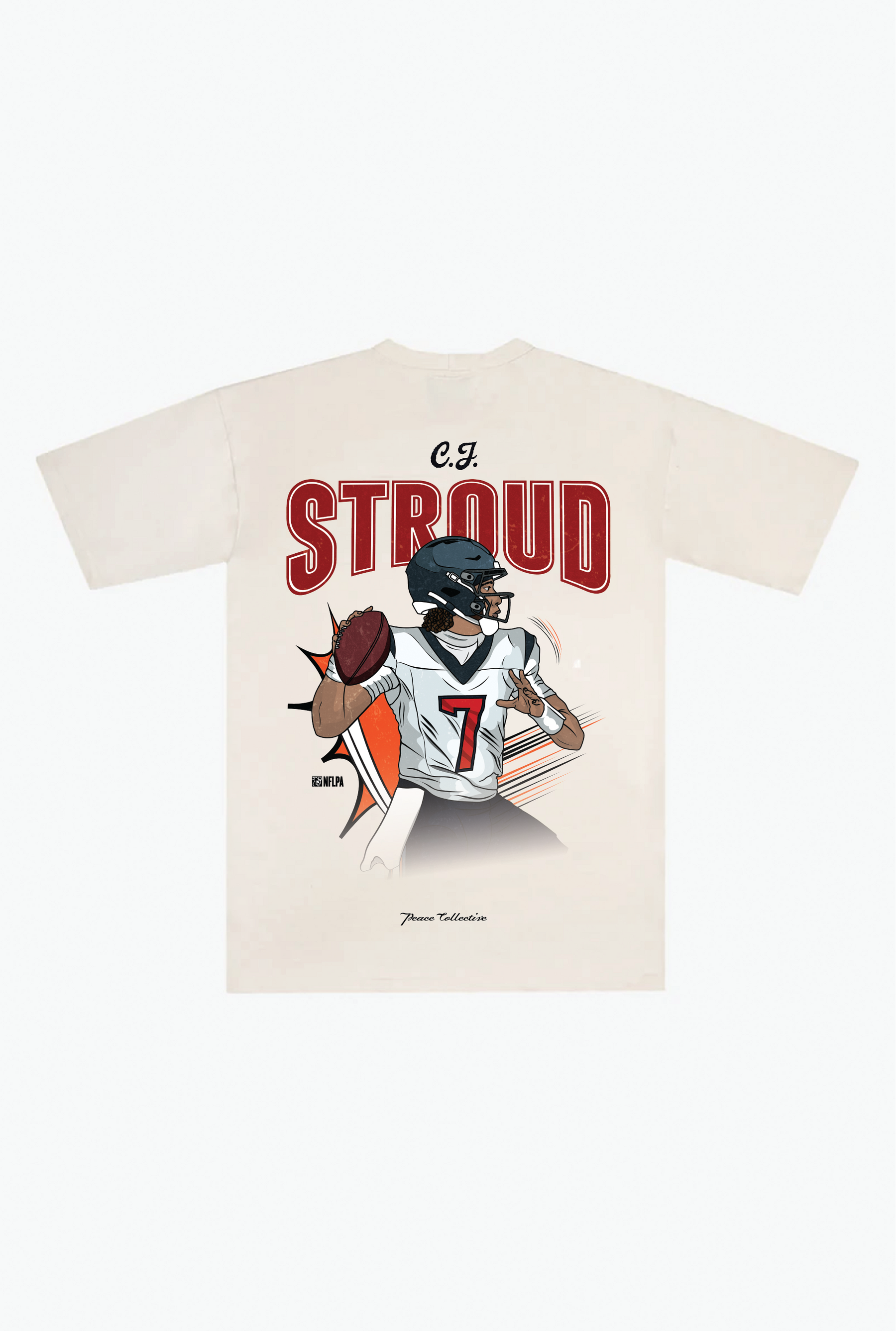 C.J. Stroud Heavyweight T-Shirt - Ivory