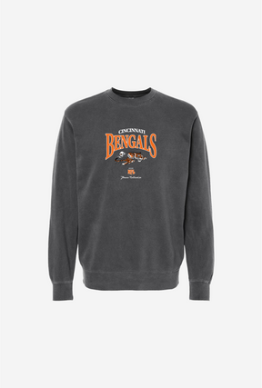 Cincinnati Bengals Vintage Embroidered Crewneck - Black