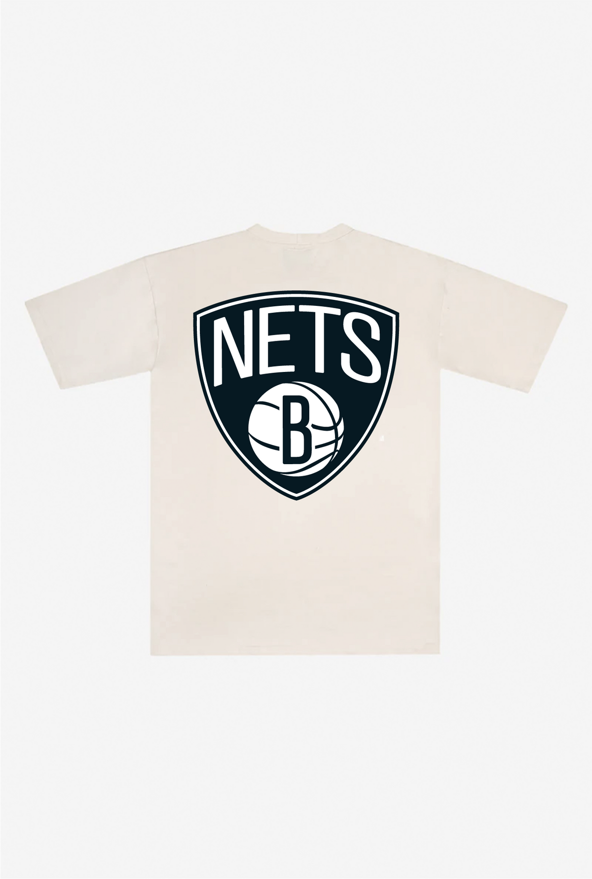 Brooklyn Nets Heavyweight T-Shirt - Natural