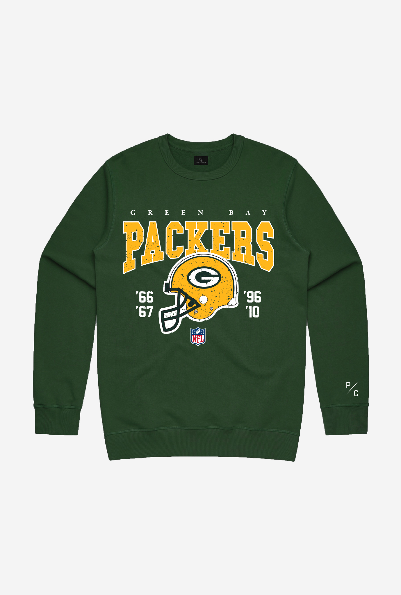 Col Ras Du Cou Vintage Packers De Green Bay - Vert Forêt