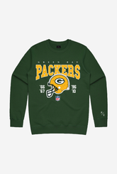 Col Ras Du Cou Vintage Packers De Green Bay - Vert Forêt