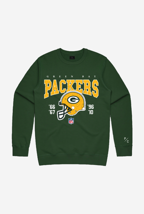 Col Ras Du Cou Vintage Packers De Green Bay - Vert Forêt