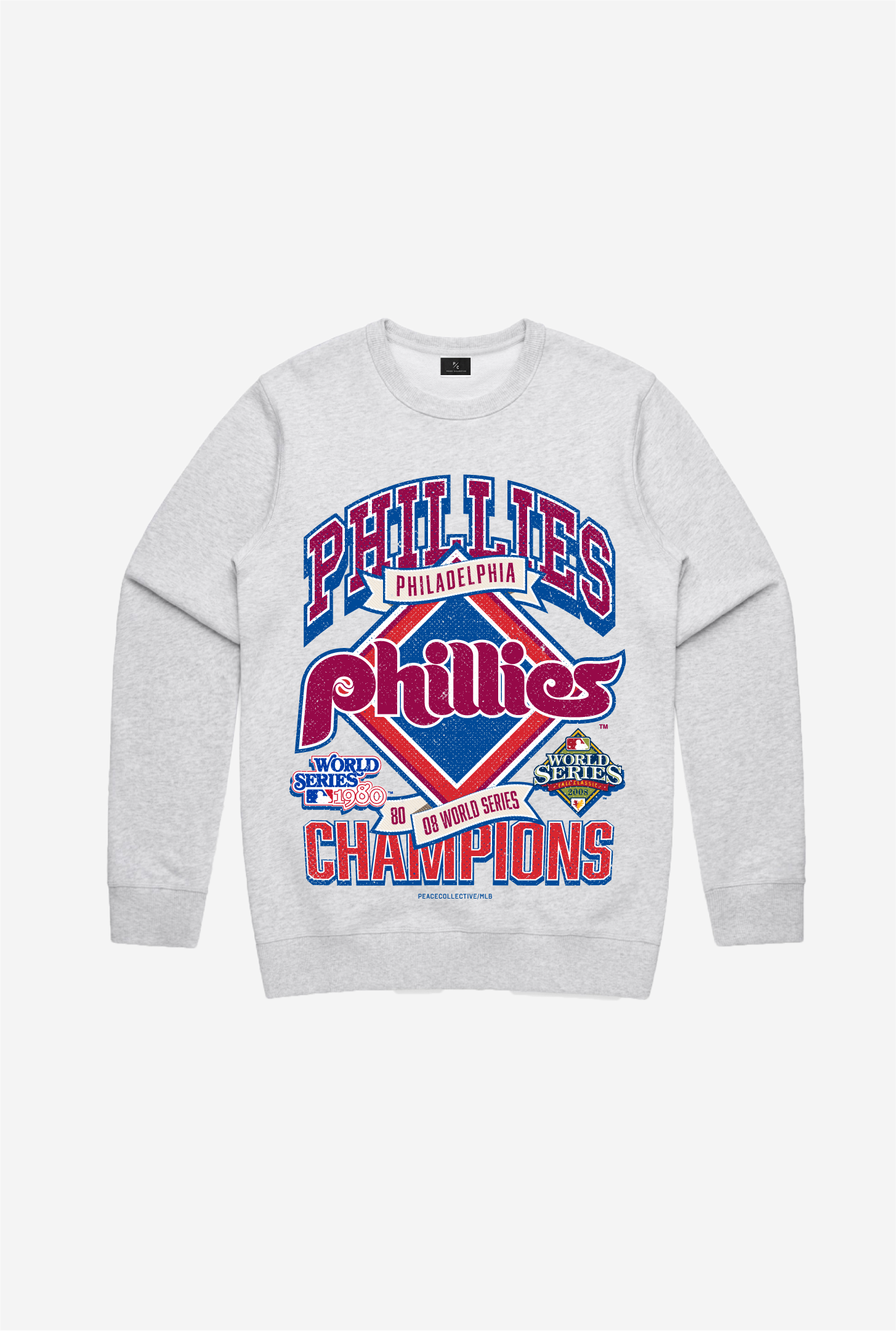 Pull ras du cou Collection Cooperstown Vintage des Phillies de Philadelphie - Cendre