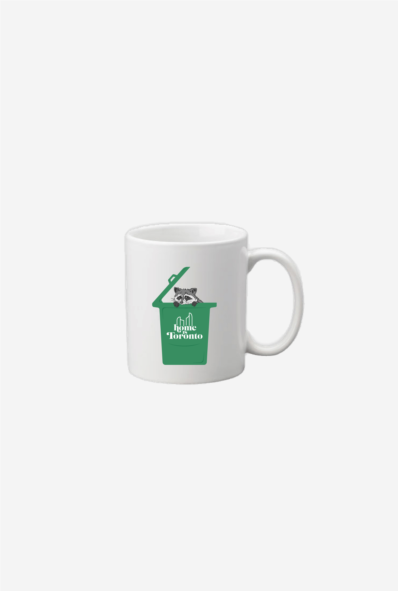 Tasse raton laveur Home is Toronto - Blanc