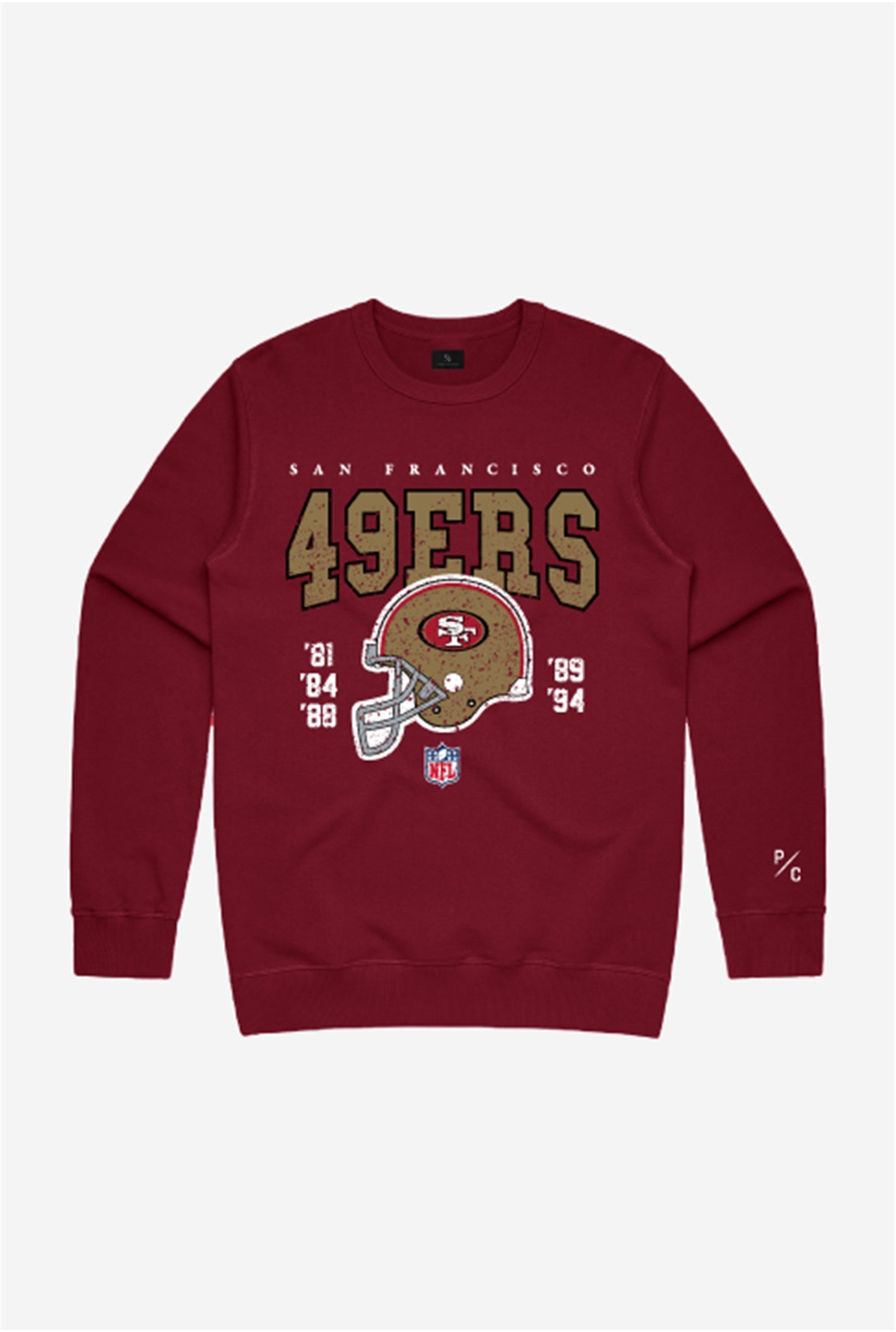 Sweat à capuche San Francisco 49ers Vintage - Bordeaux