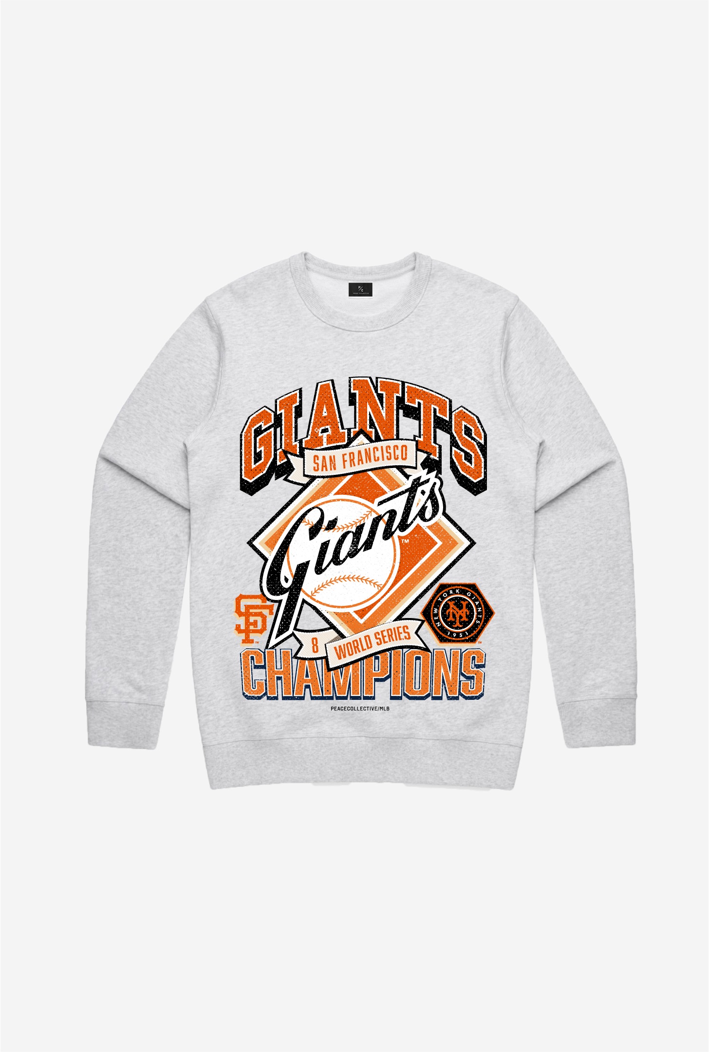 Sweat à Capuche Vintage Cooperstown Collection San Francisco Giants - Cendre
