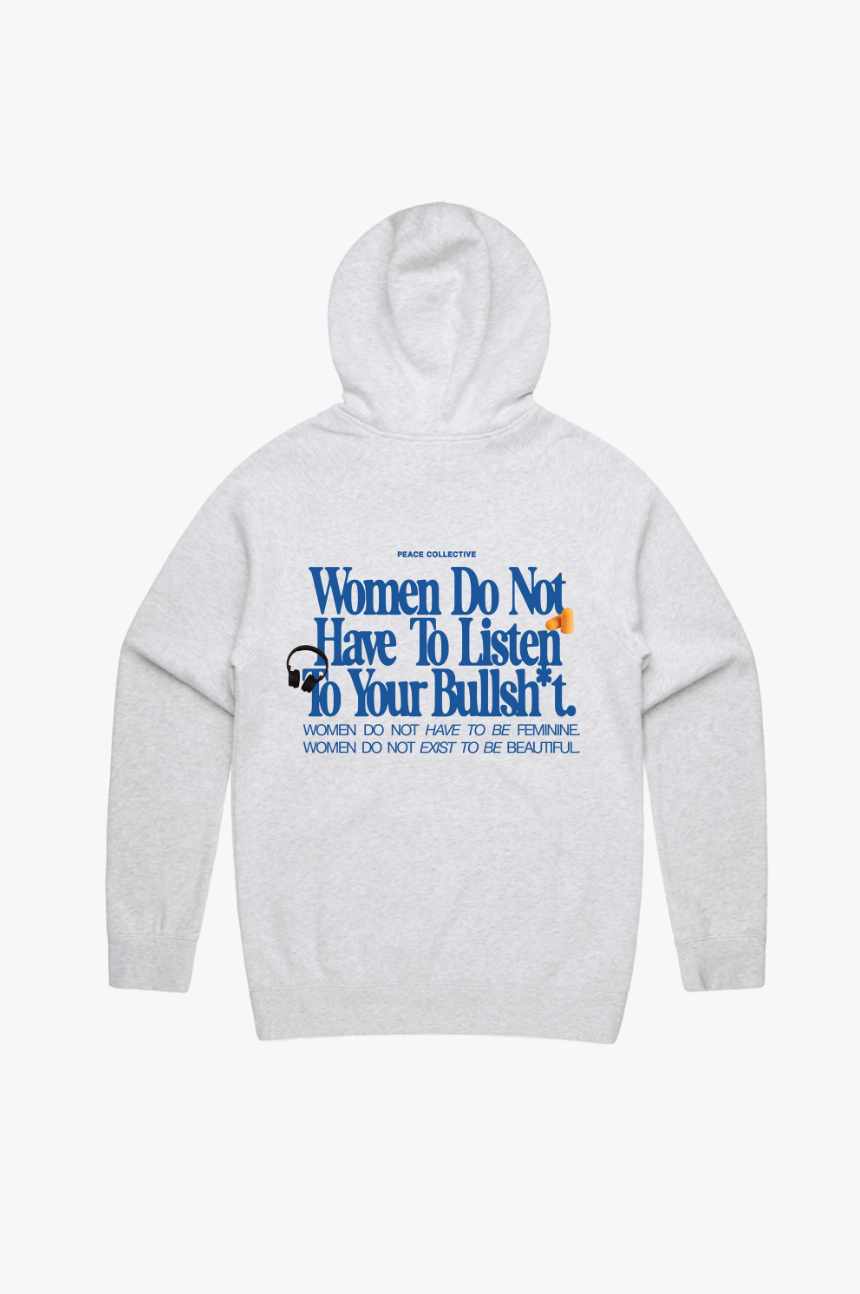 Women Do Not Hoodie - Ash Grey