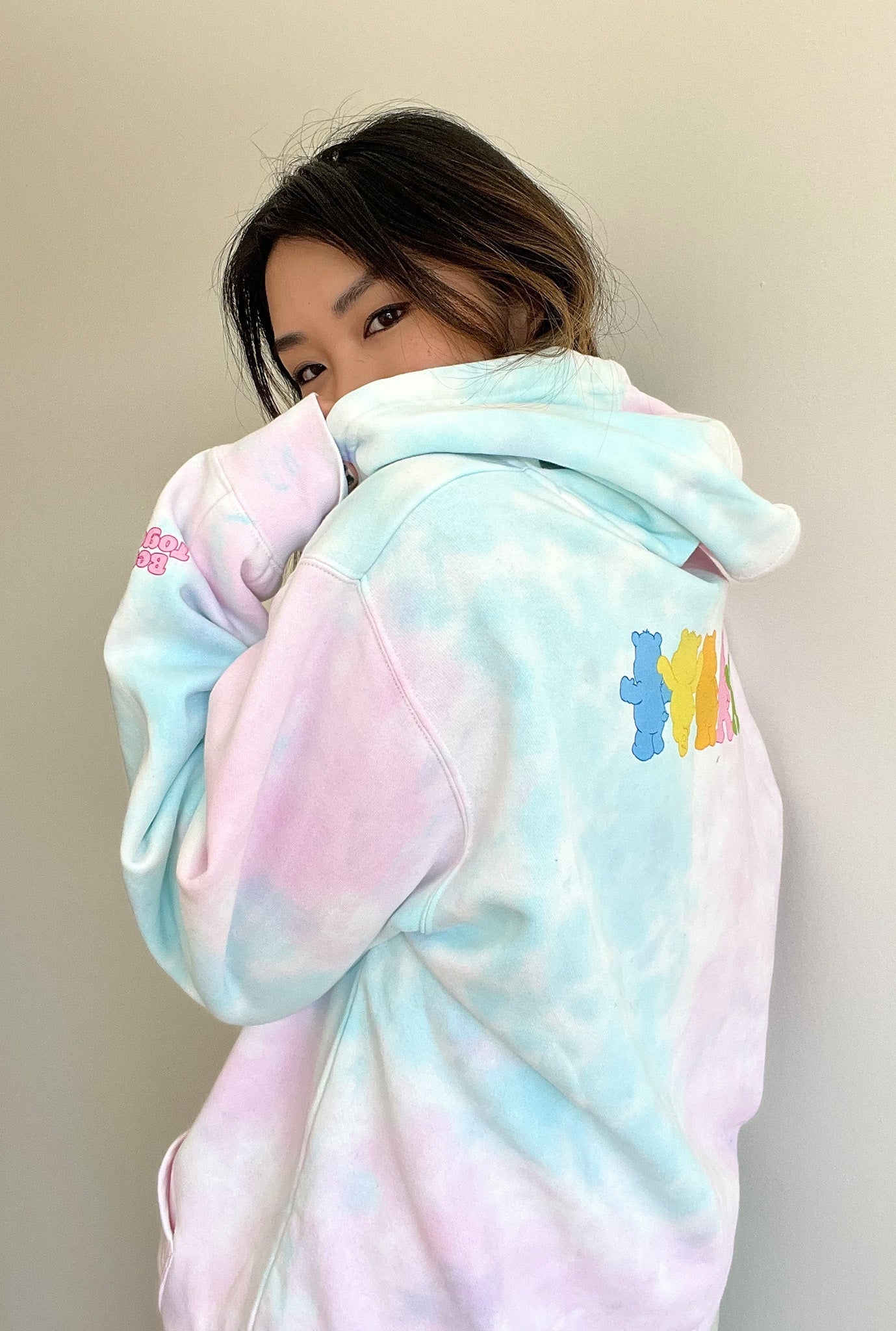 Sweat à capuche tie-dye Better Together - Barbe à papa