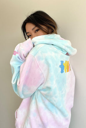 Sweat à capuche tie-dye Better Together - Barbe à papa