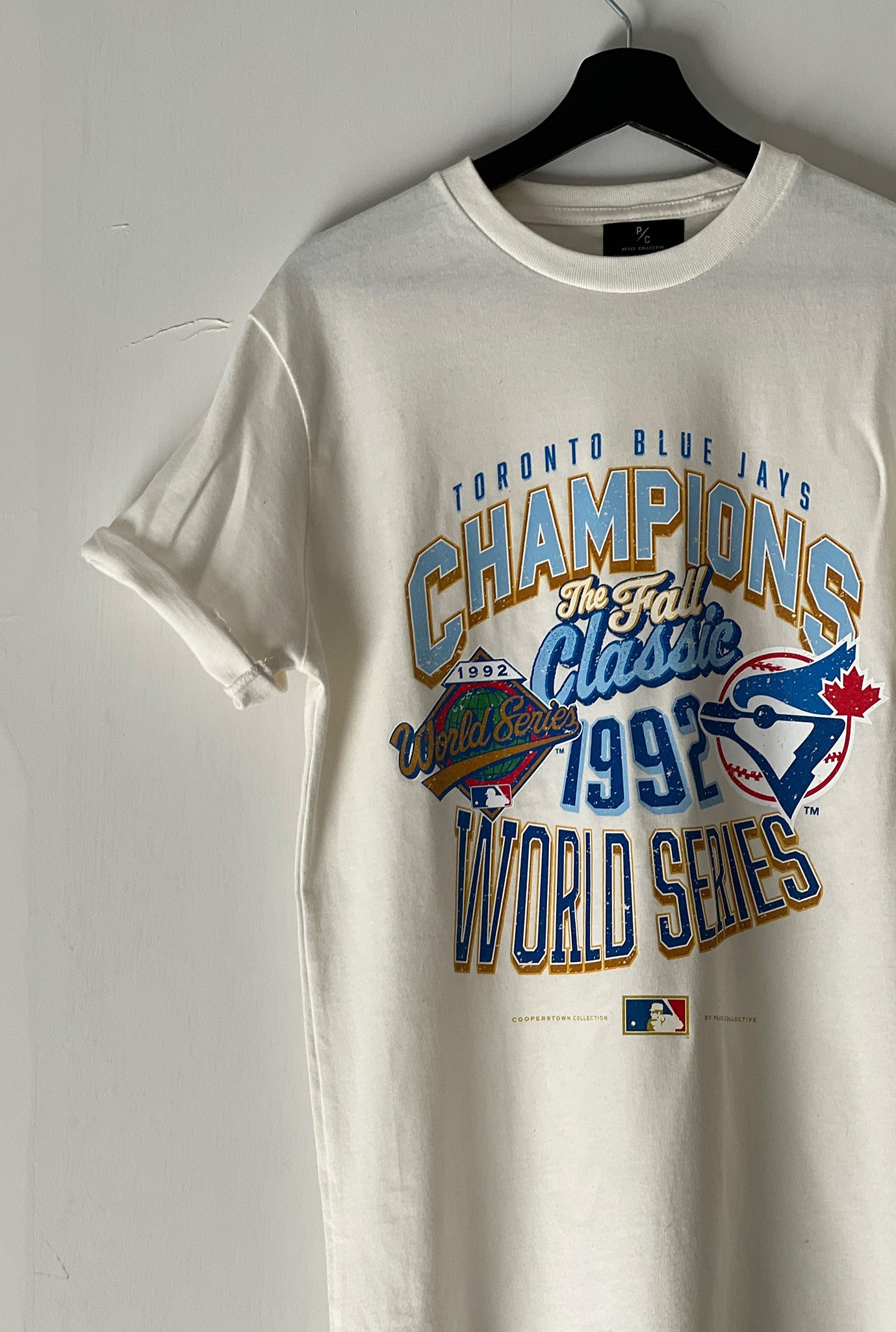 T-shirt Premium Collection Cooperstown des Blue Jays de Toronto 1992 - Naturel
