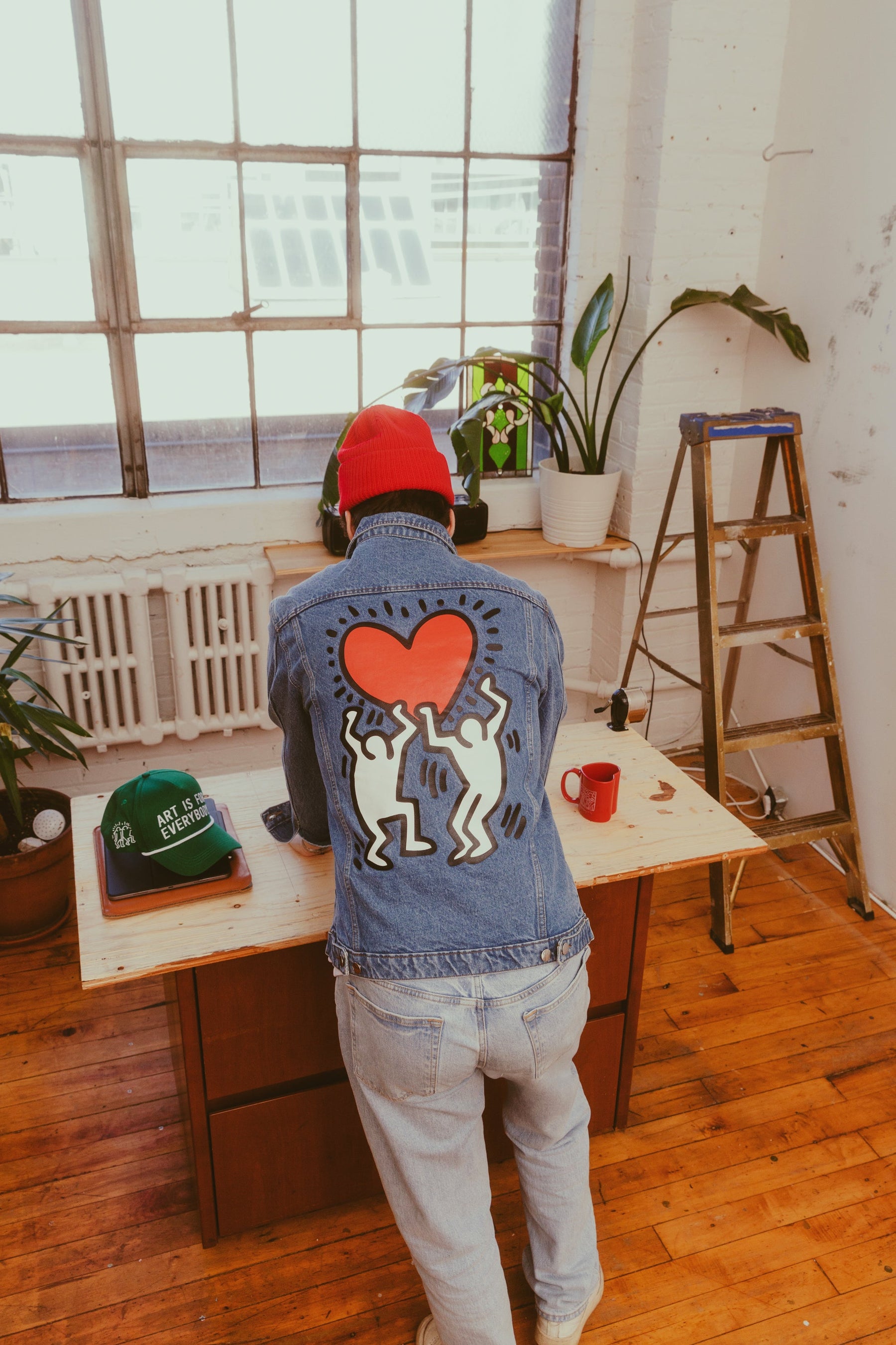P/C x Keith Haring Denim Jacket - Blue