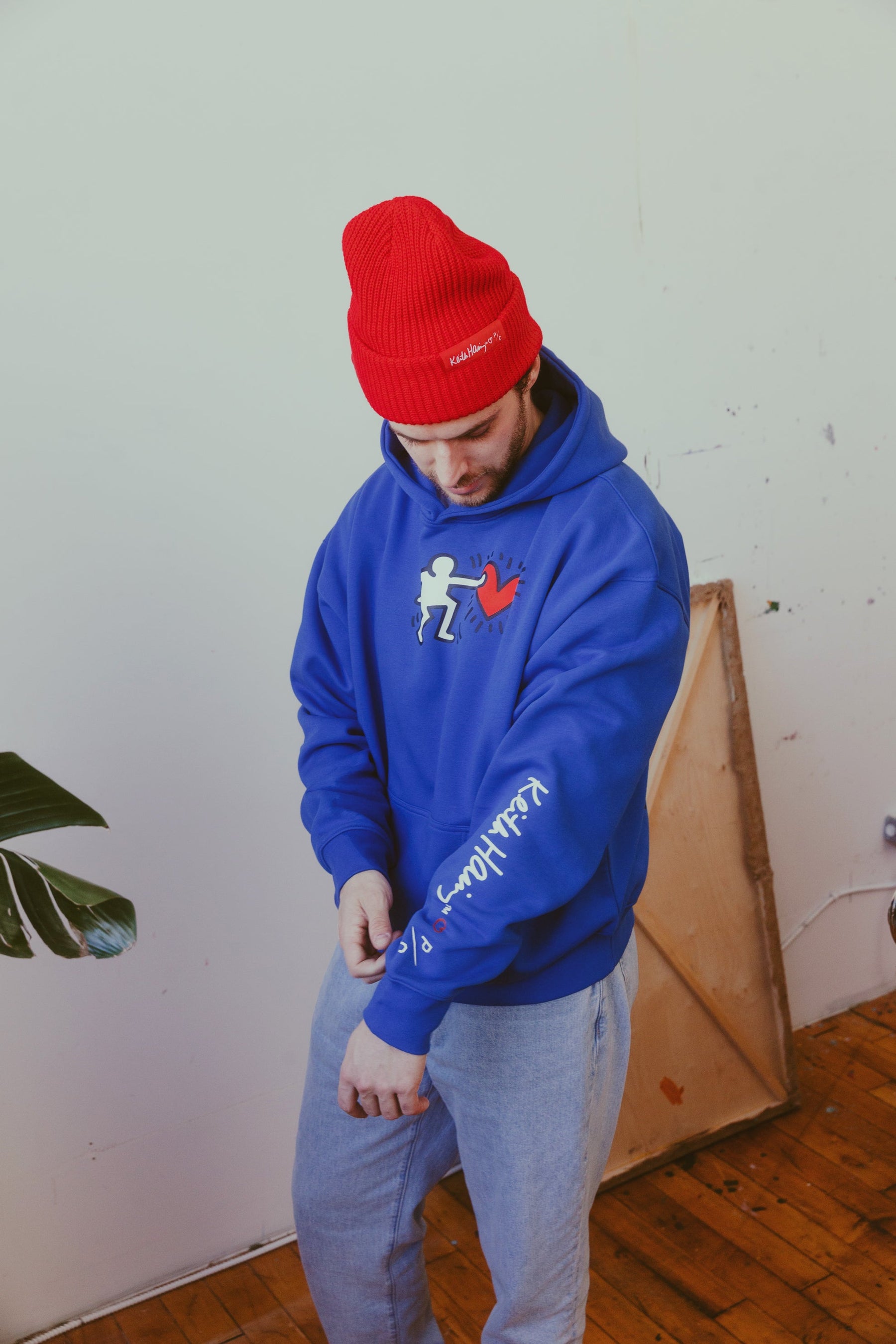 P/C x Keith Haring Heavyweight Hoodie - Royal