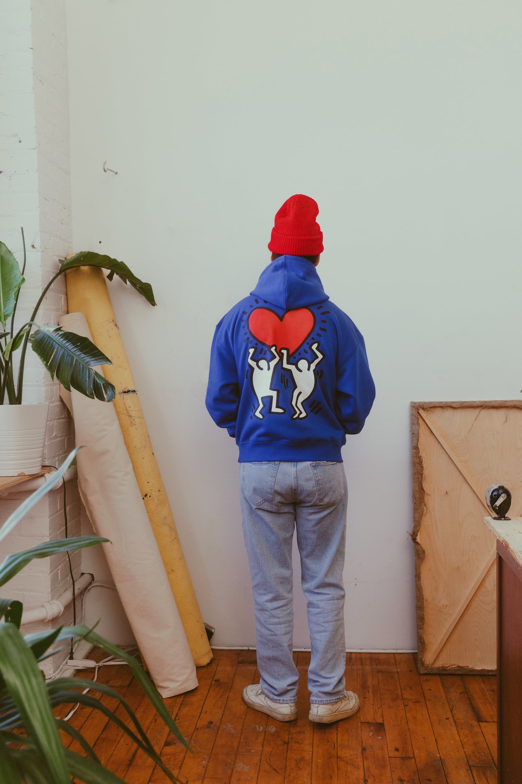 P/C x Keith Haring Heavyweight Hoodie - Royal