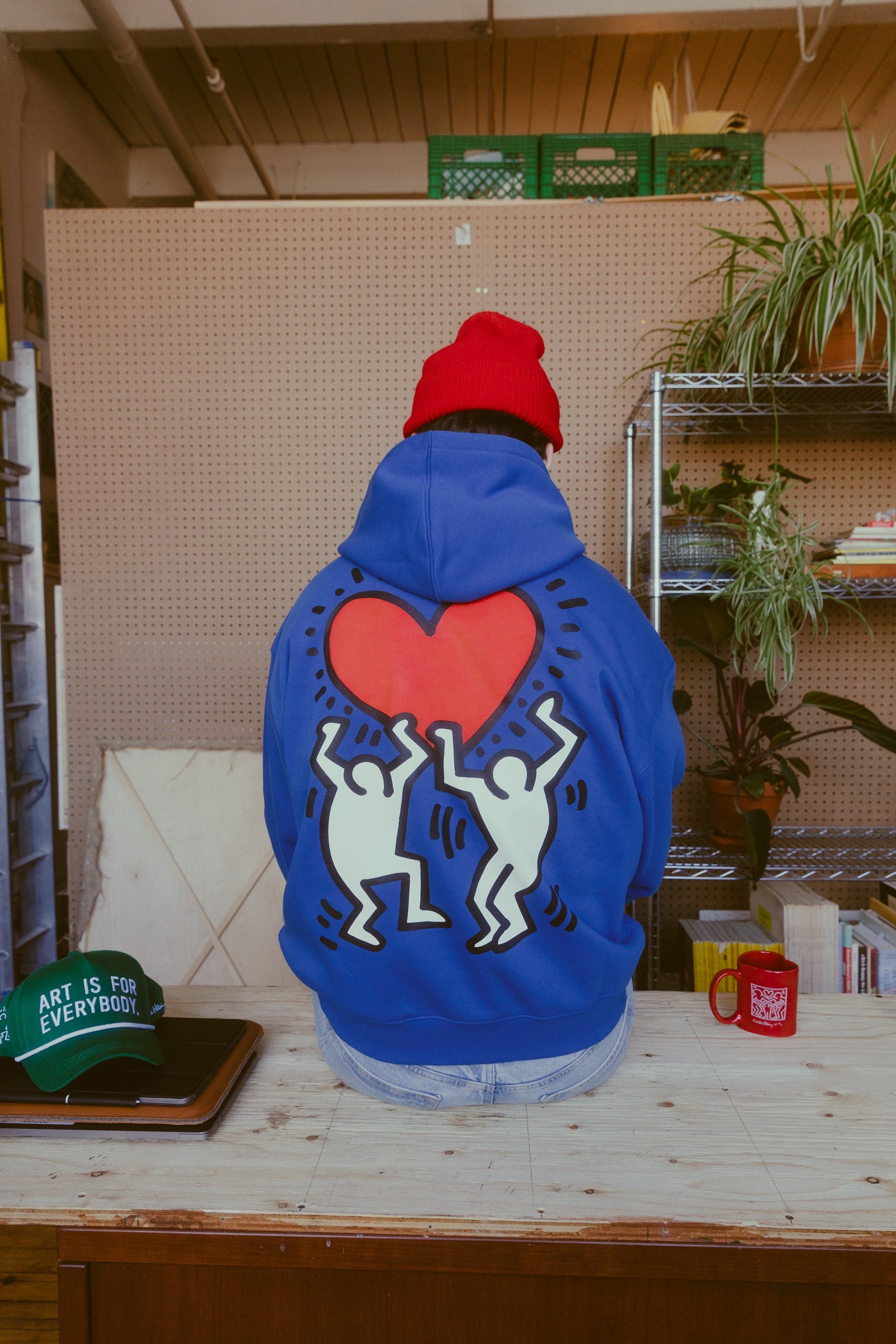 P/C x Keith Haring Heavyweight Hoodie - Royal