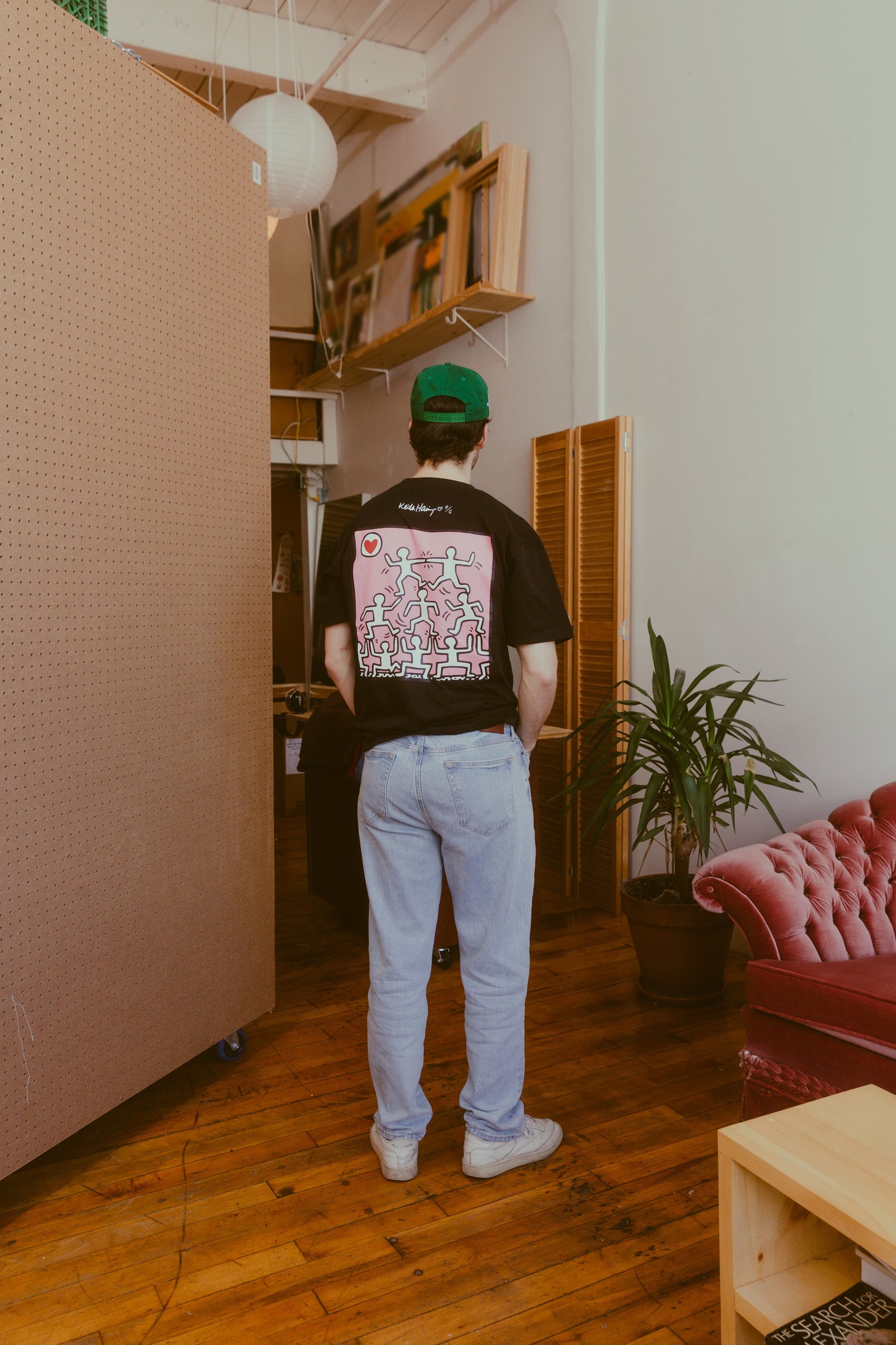 P/C x Keith Haring Heavyweight T-Shirt - Black