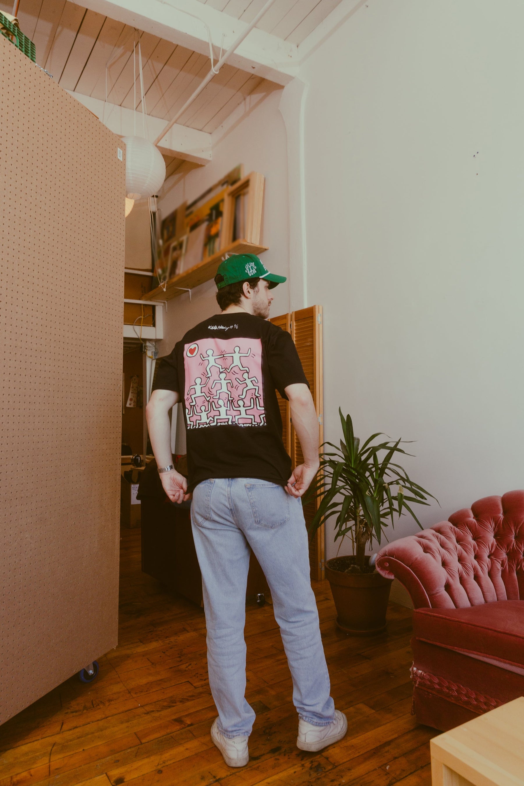 P/C x Keith Haring Heavyweight T-Shirt - Black