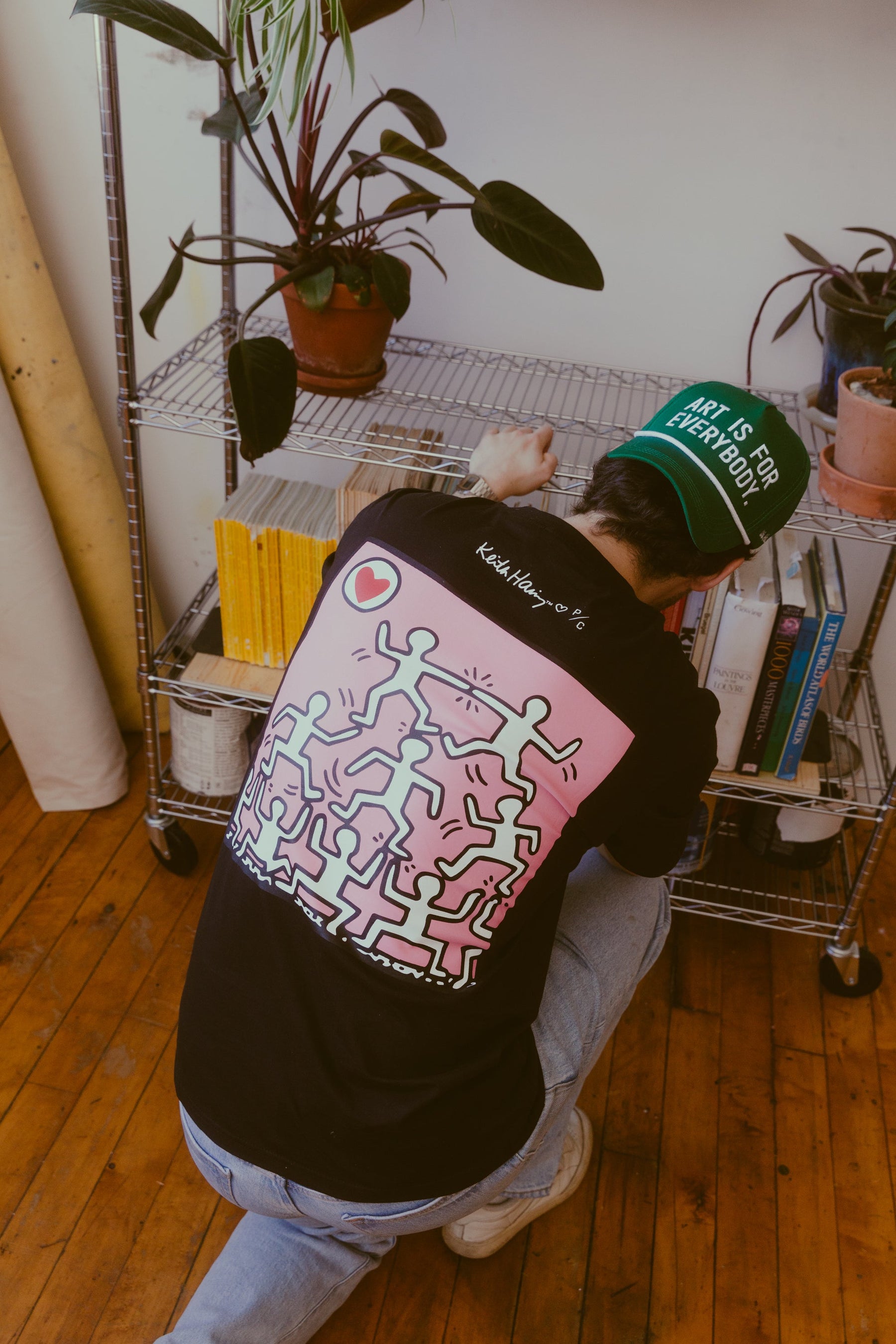 P/C x Keith Haring Heavyweight T-Shirt - Black