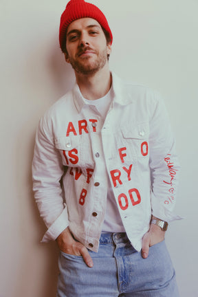 P/C x Keith Haring Denim Jacket - Ivory