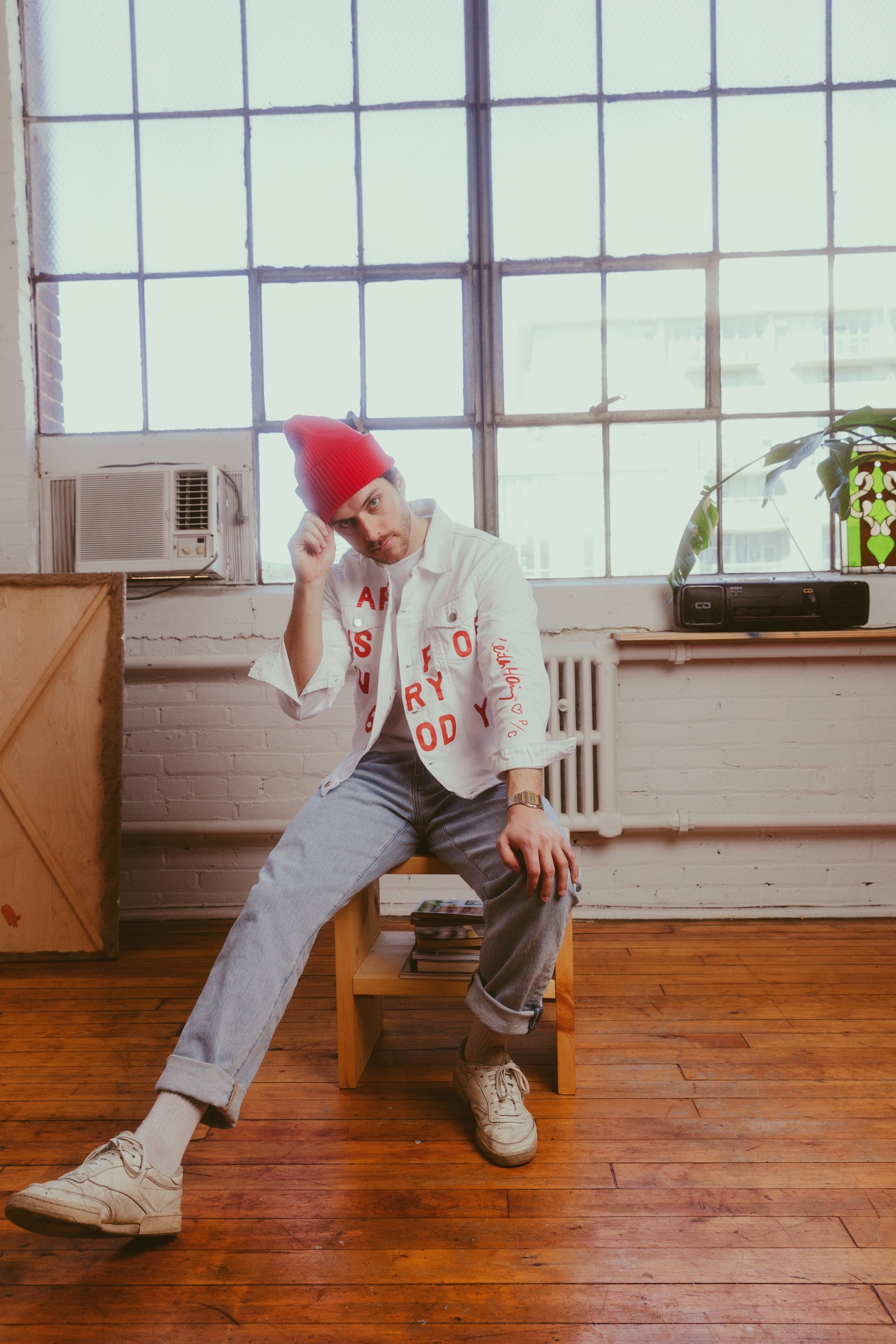 P/C x Keith Haring Denim Jacket - Ivory