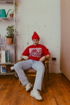 P/C x Keith Haring Heavyweight T-Shirt - Red