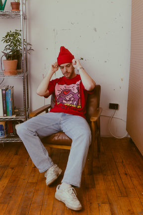 P/C x Keith Haring Heavyweight T-Shirt - Red
