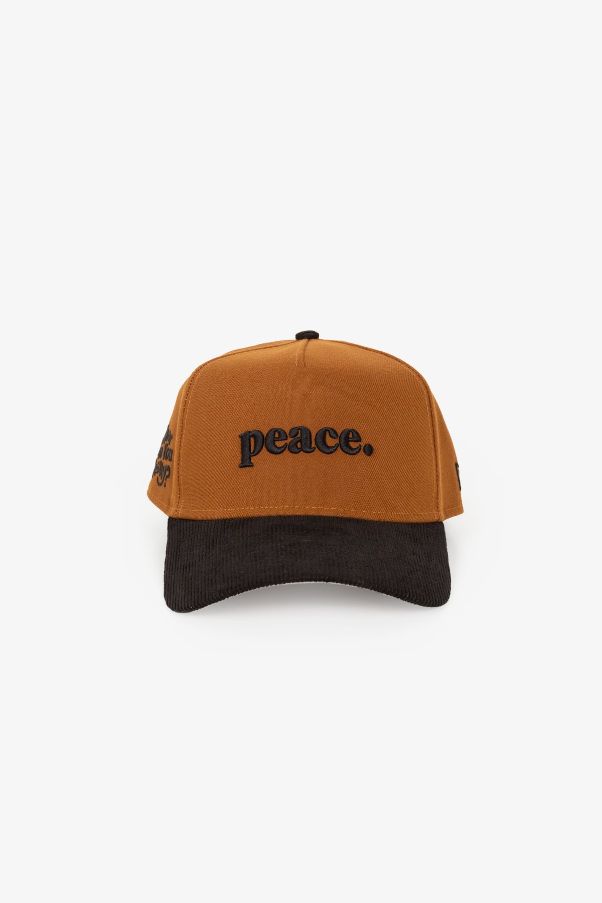 Peace How Are You Really 9FORTY Adjustable Cap - Peanut/ Black