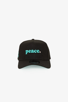 Peace How Are You Really 9FORTY Adjustable Cap - Black/ Blue Tint