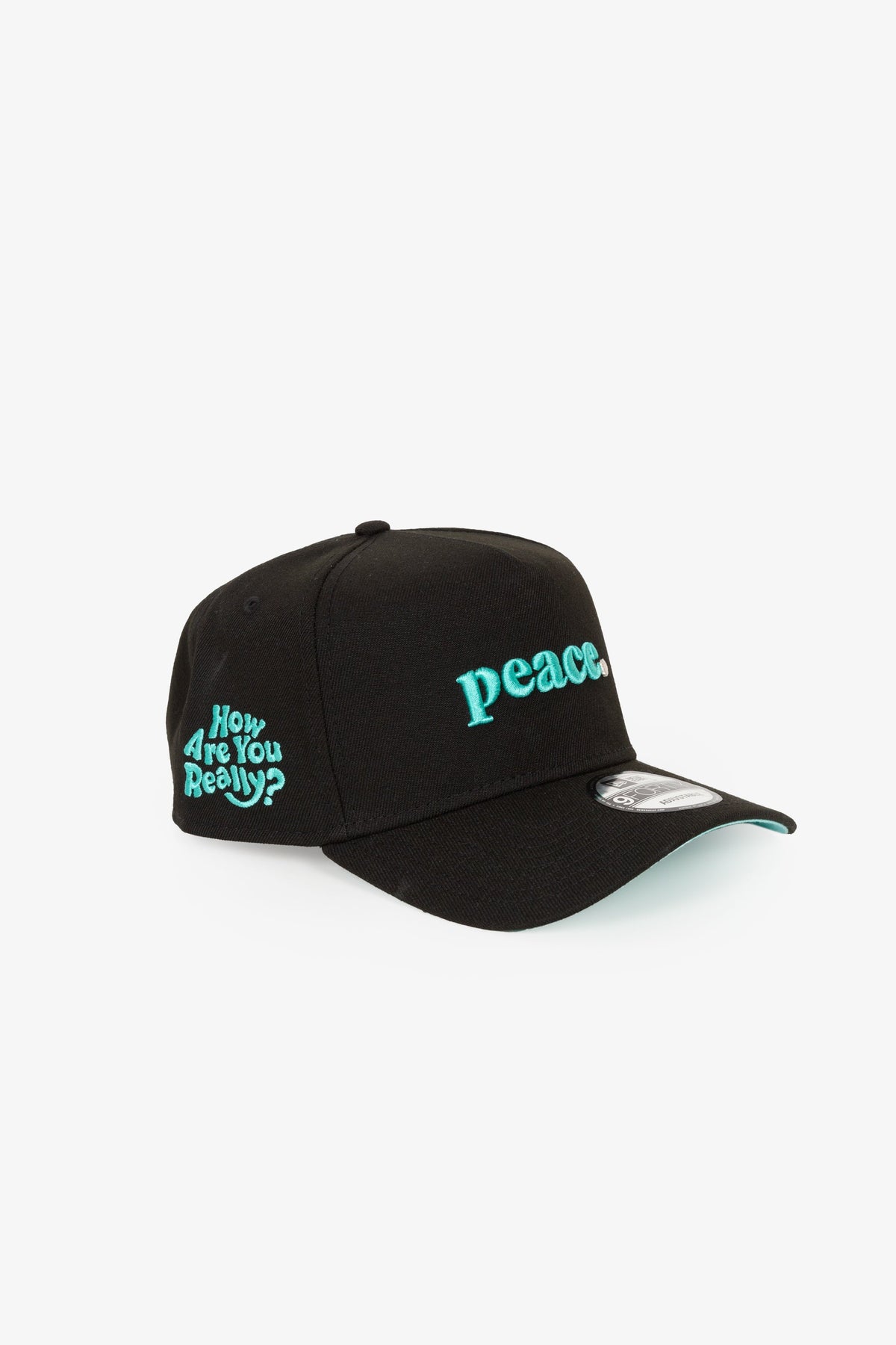 Peace How Are You Really 9FORTY Adjustable Cap - Black/ Blue Tint