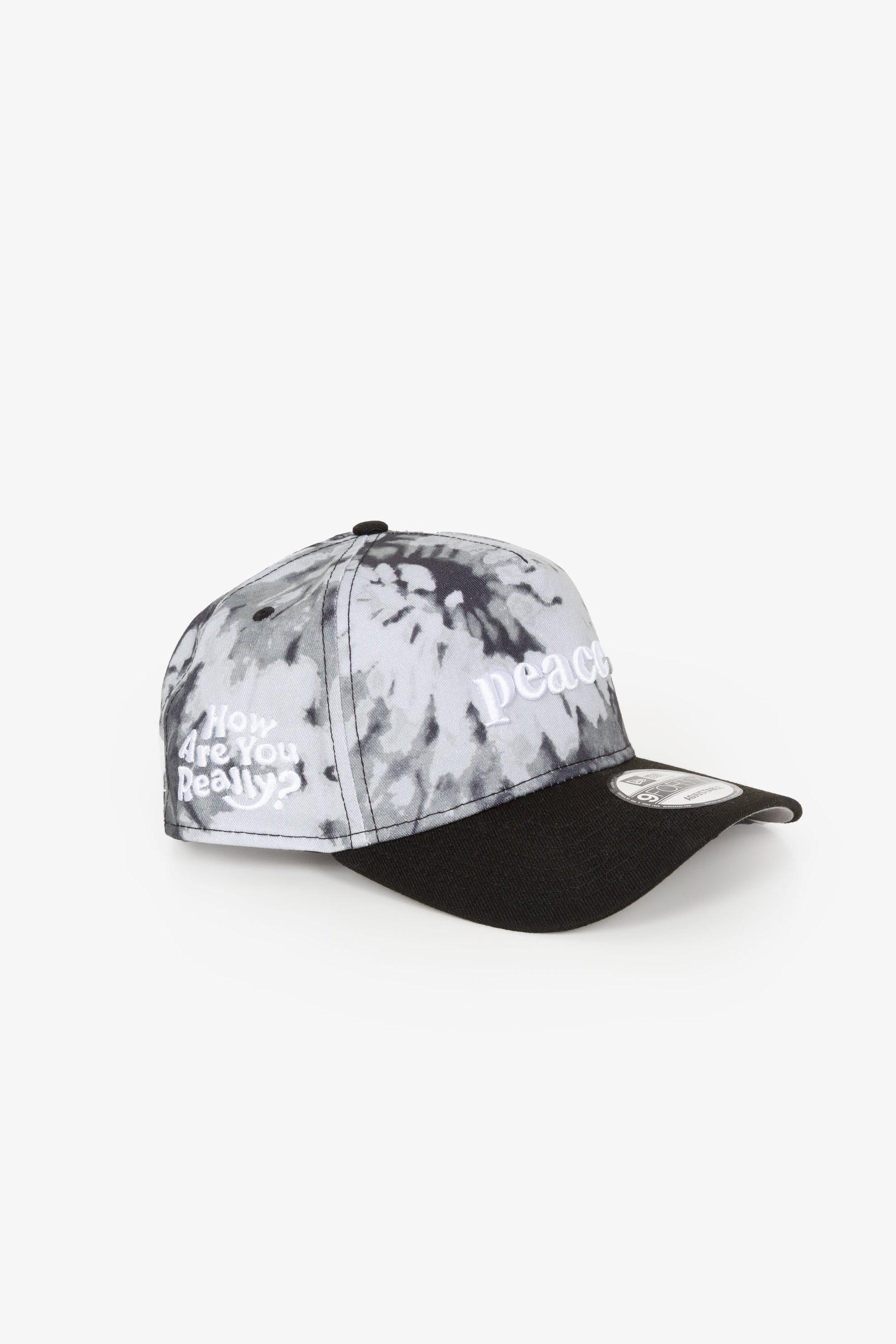 Peace How Are You Really 9FORTY Adjustable Cap - Grey Tie Dye