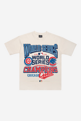 T-shirt Premium Collection Cooperstown des Chicago Cubs 2016 World Series - Naturel