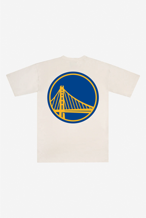 T-shirt poids lourd Golden State Warriors - Naturel
