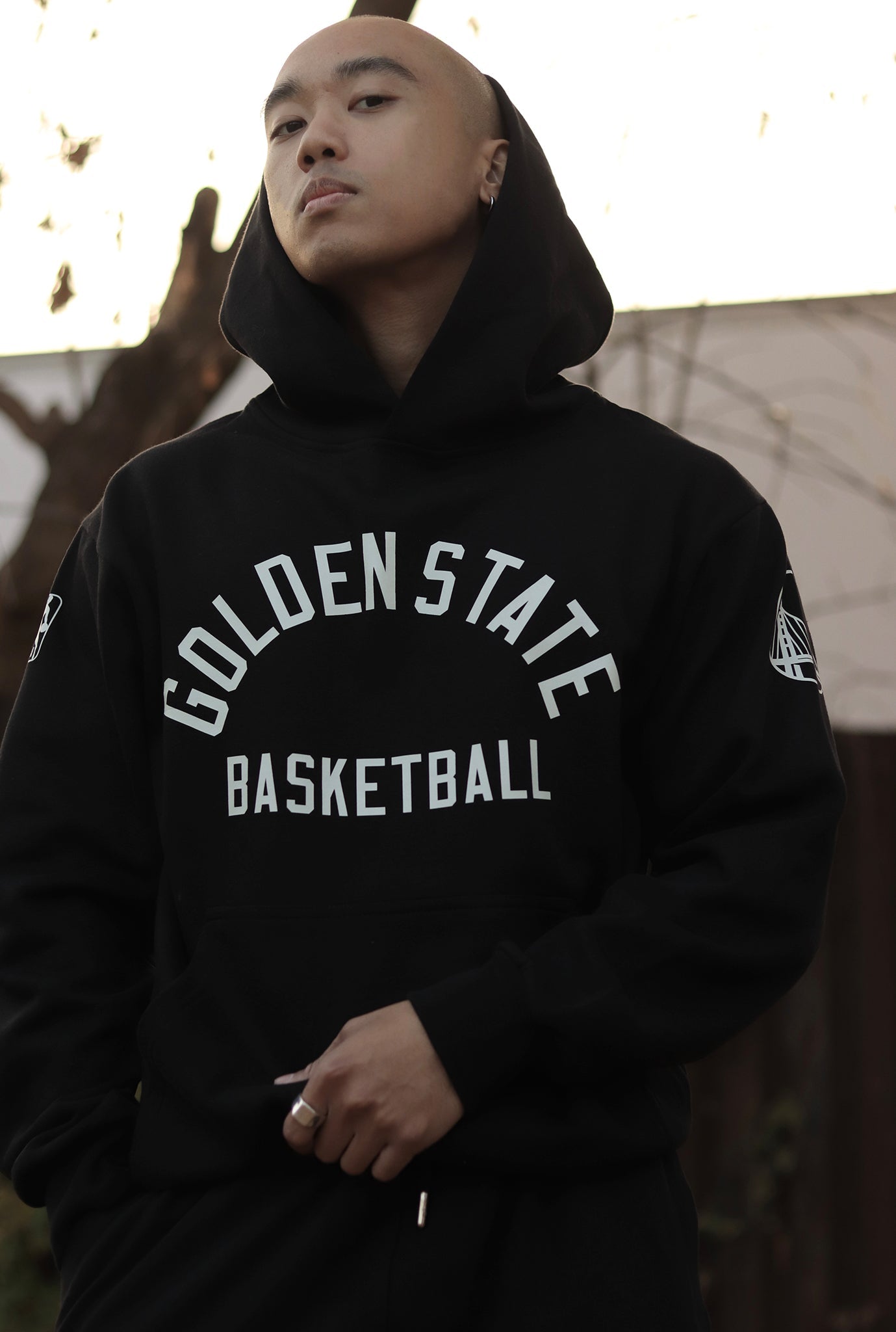 Golden State Warriors Heavyweight Hoodie - Black