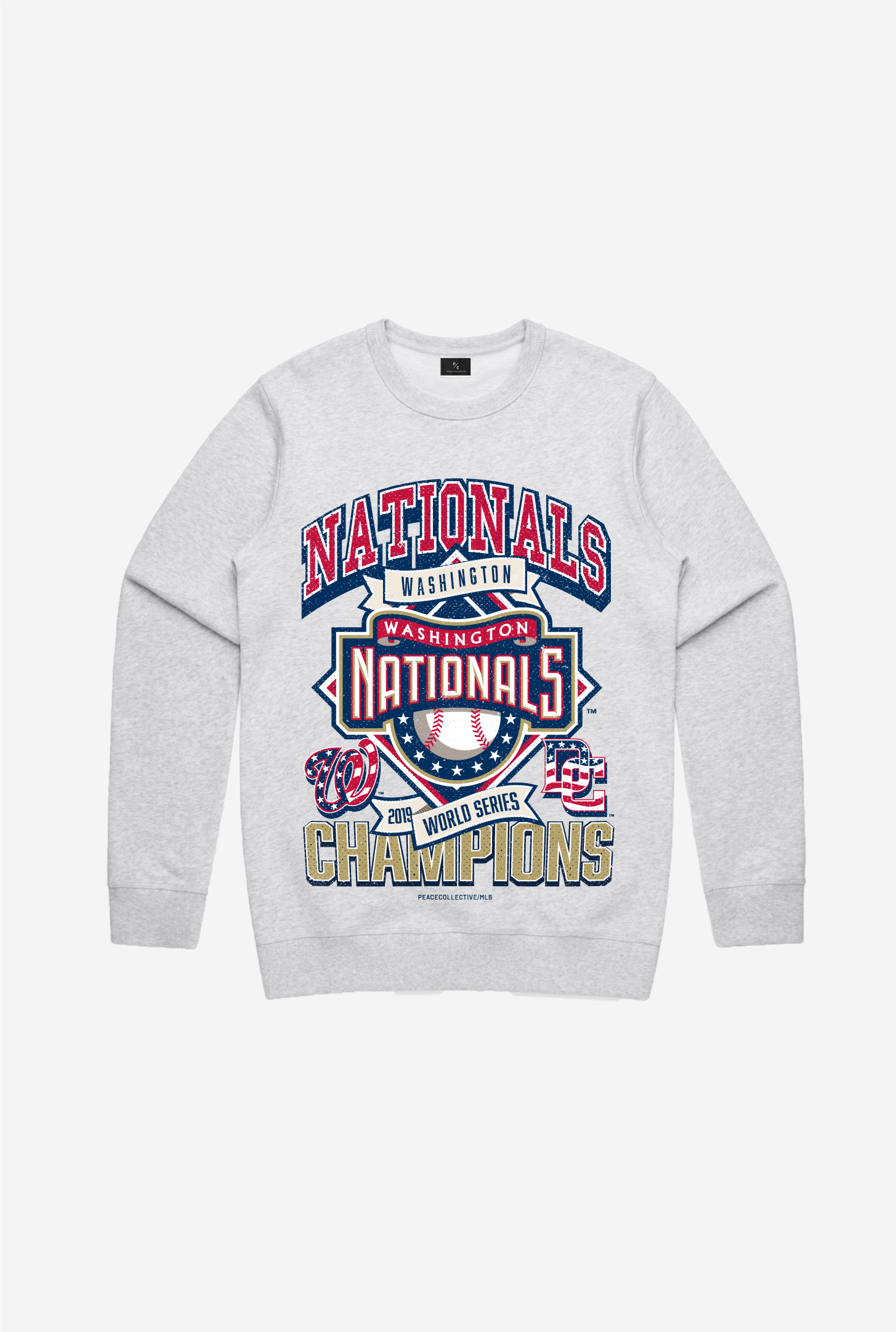 Sweat à Capuche Vintage Cooperstown Collection Washington Nationals - Cendre