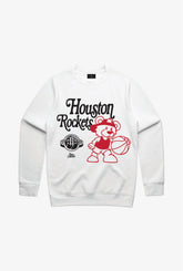 Houston Rockets Mascot Crewneck - White