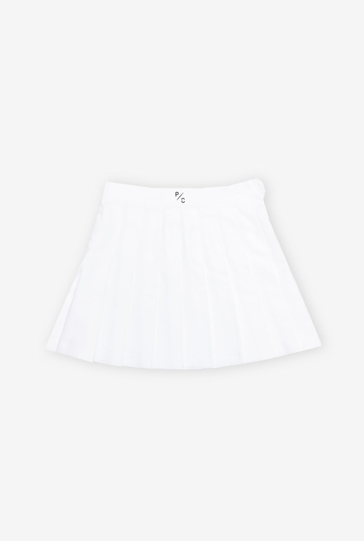 P/C Logo Tennis Skirt - White