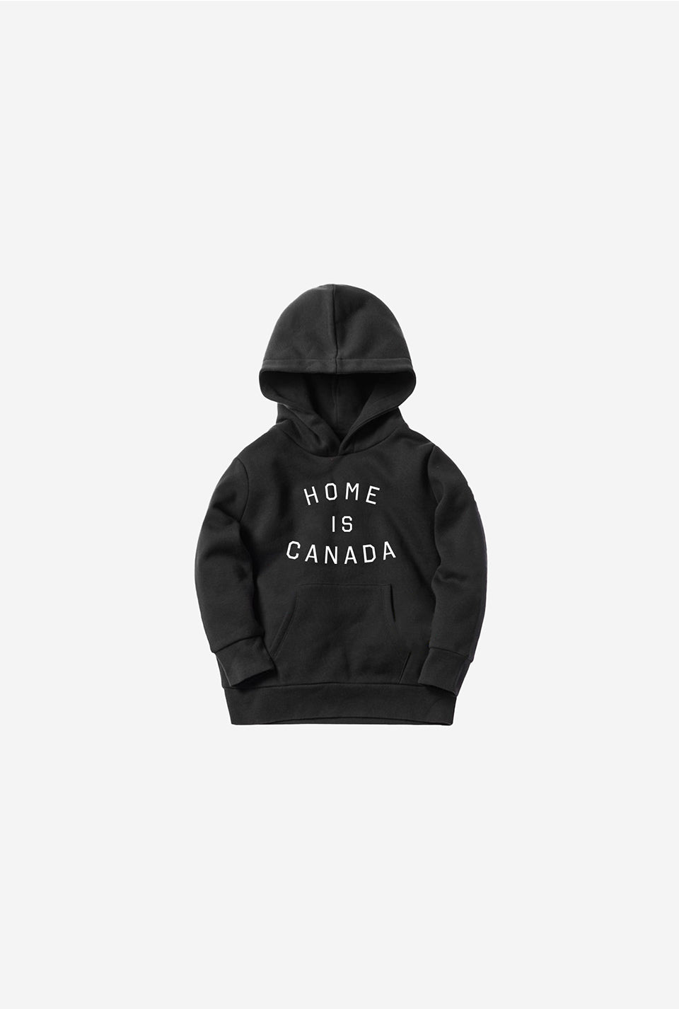 Home is Canada Kids Hoodie Black