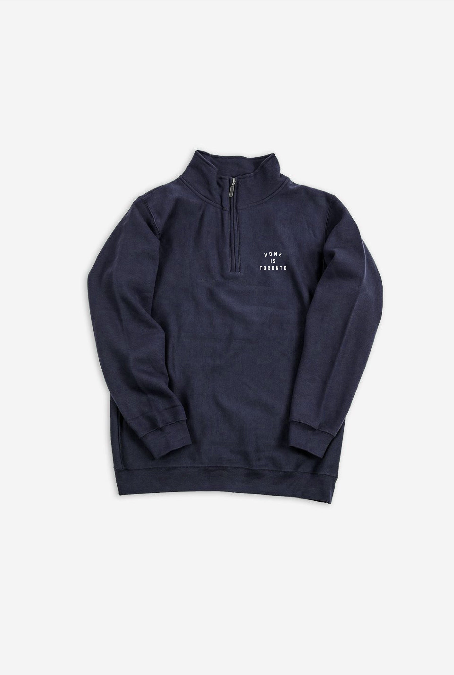 Home is Toronto Crescent 1/4 Zip - Navy