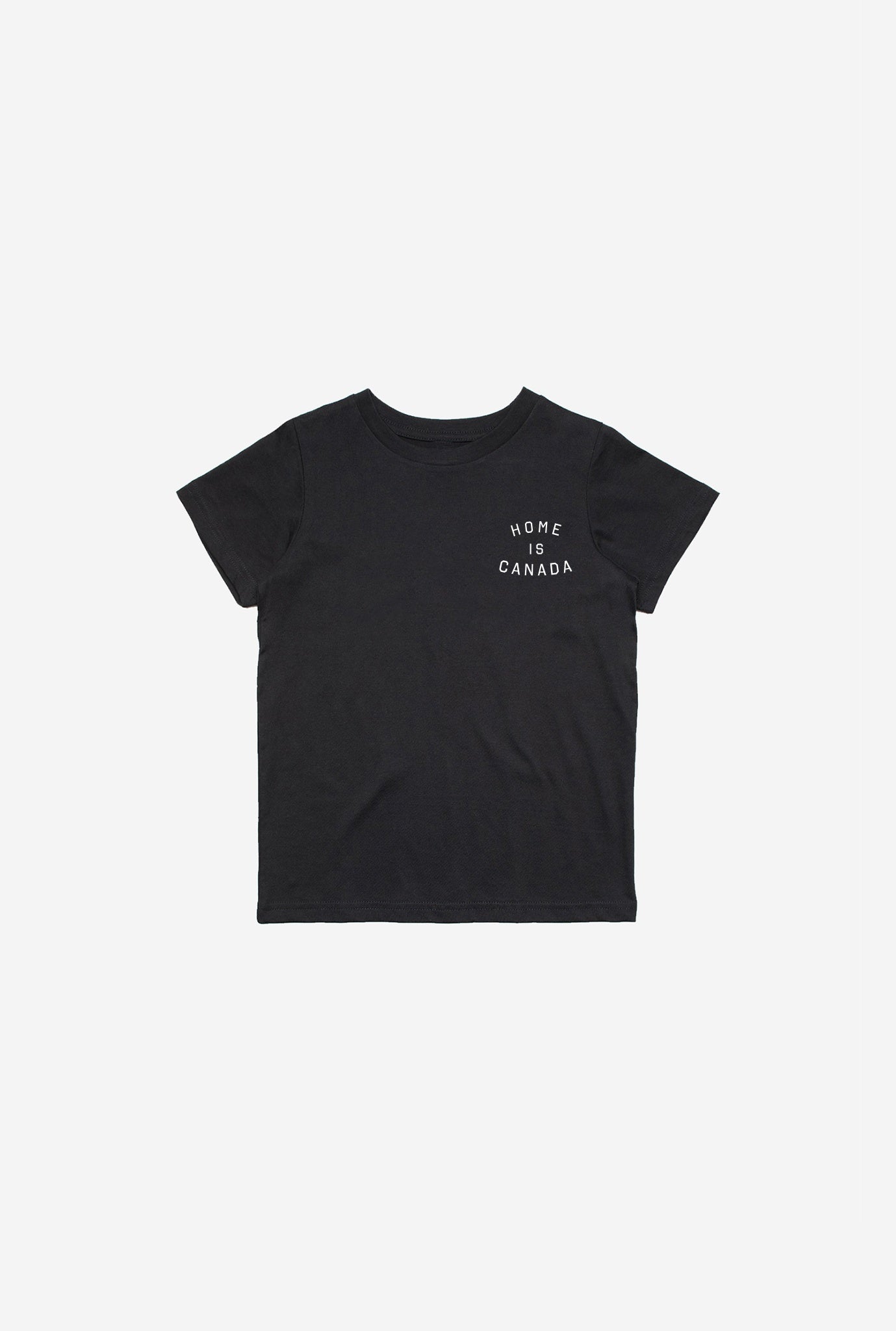 T-shirt Home is Canada Crescent Kids - Noir