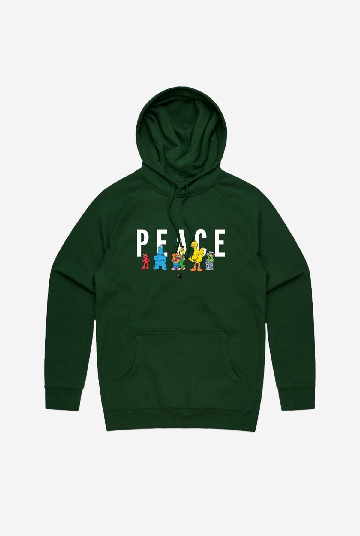Sweat à capuche P/C x Sesame Street - Vert forêt