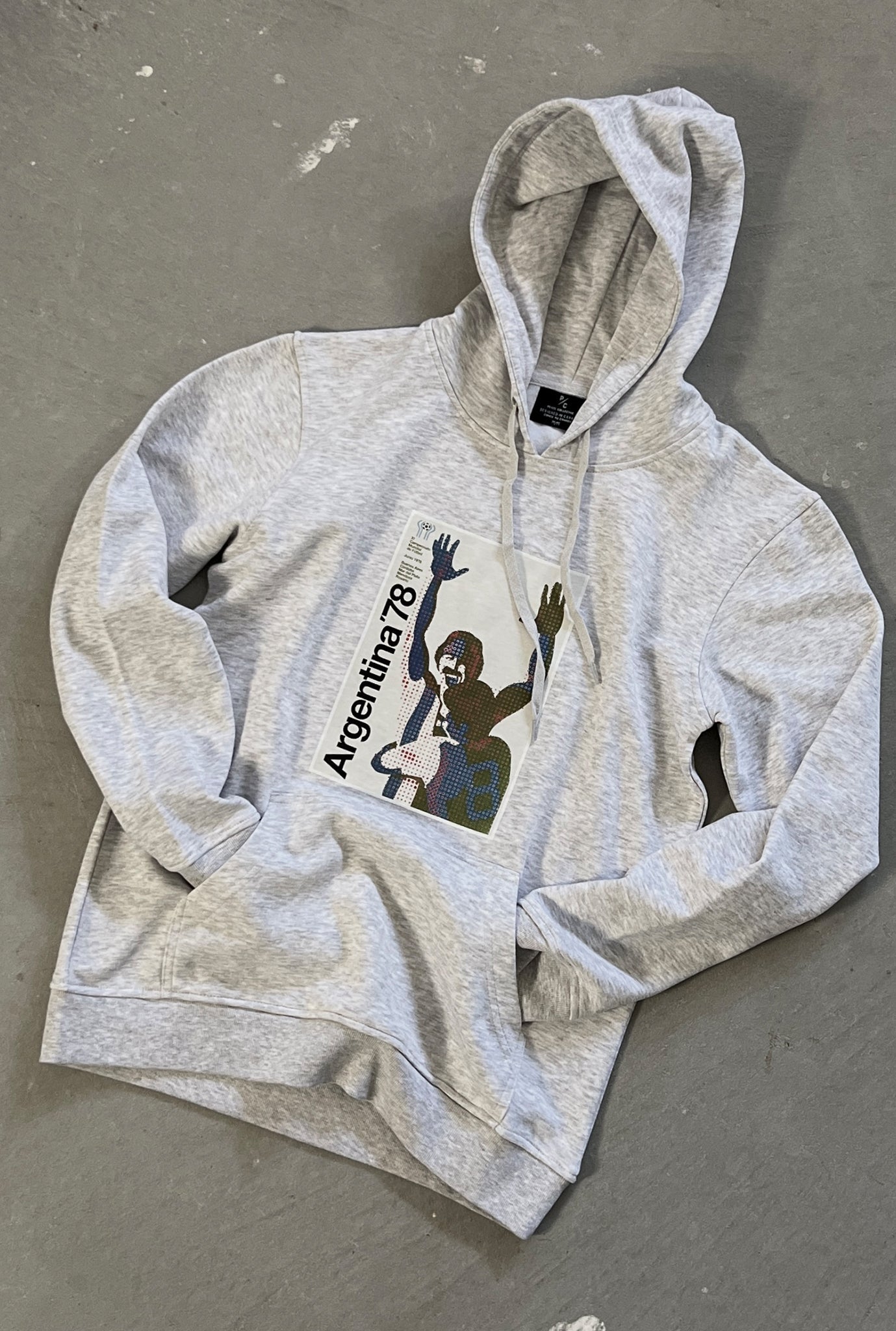 FIFA World Cup Argentina 1978 Poster Hoodie - Ash