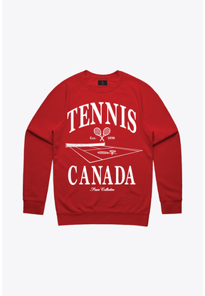 Tennis Canada Tennis Court Crewneck - Red