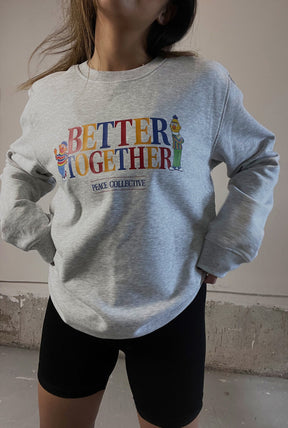 Bert and Ernie Better Together Vintage Crewneck - Cendre