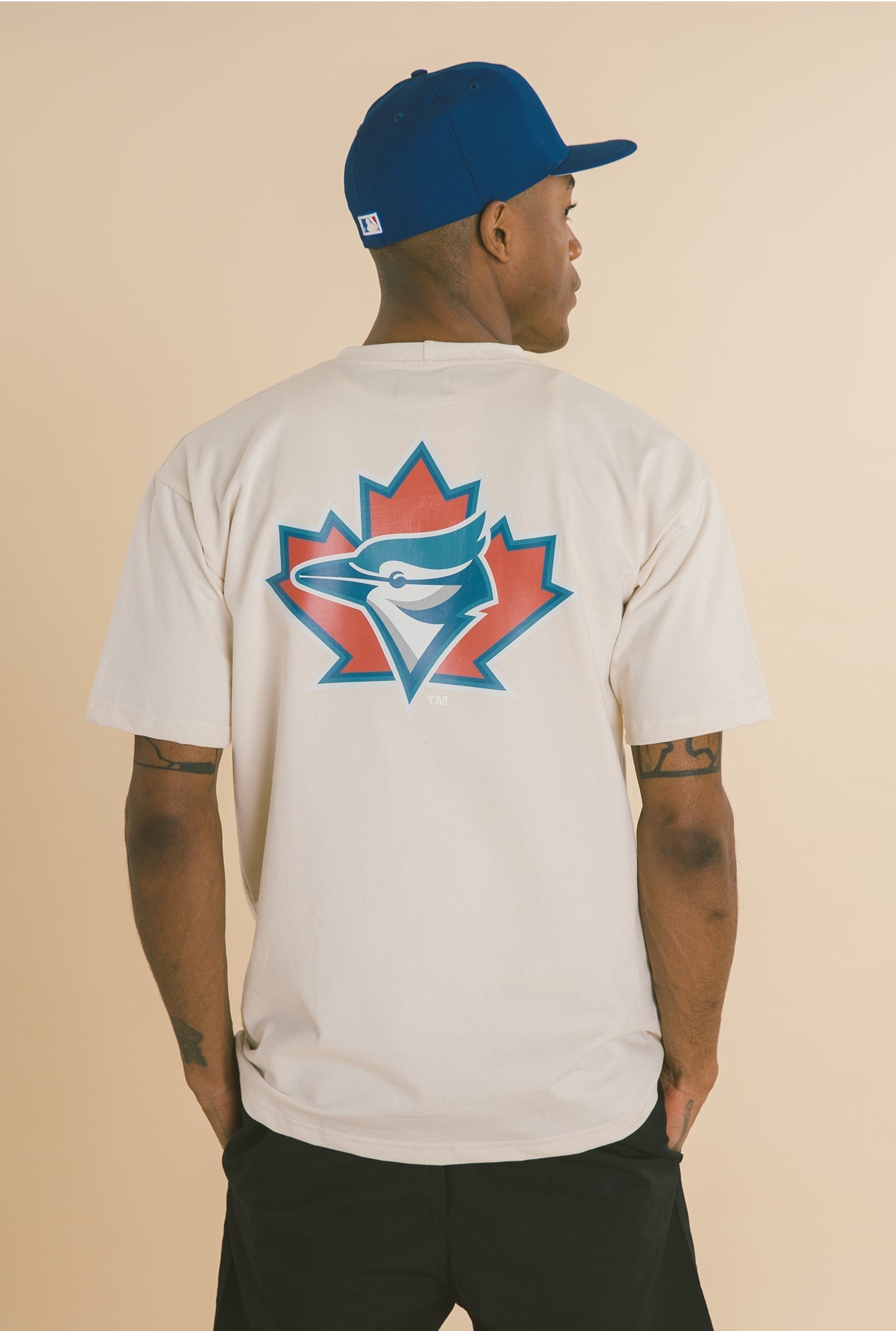 T-shirt poids lourd Toronto Blue Jays - Naturel