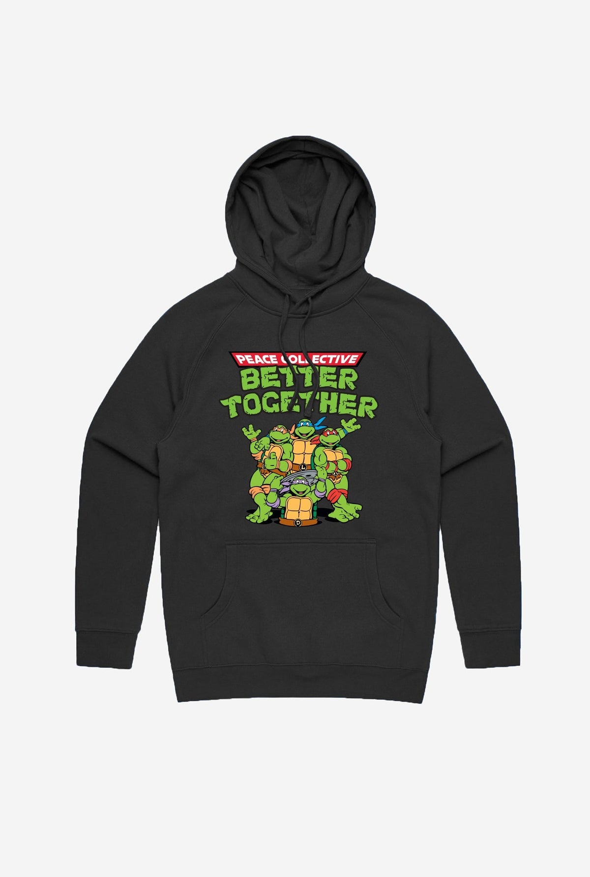 P/C x TMNT Better Together Hoodie - Black