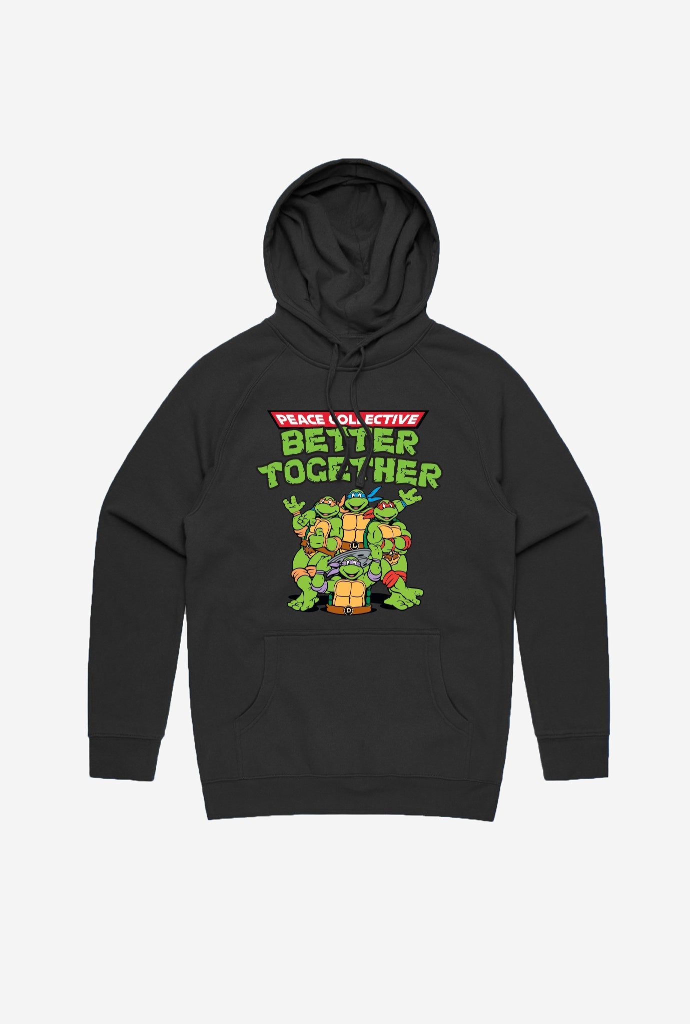 P/C x TMNT Better Together Hoodie - Black