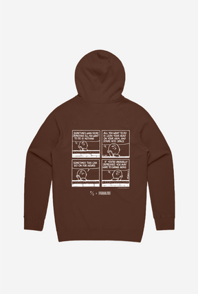 Peanuts Mental Health Matters Hoodie - Espresso