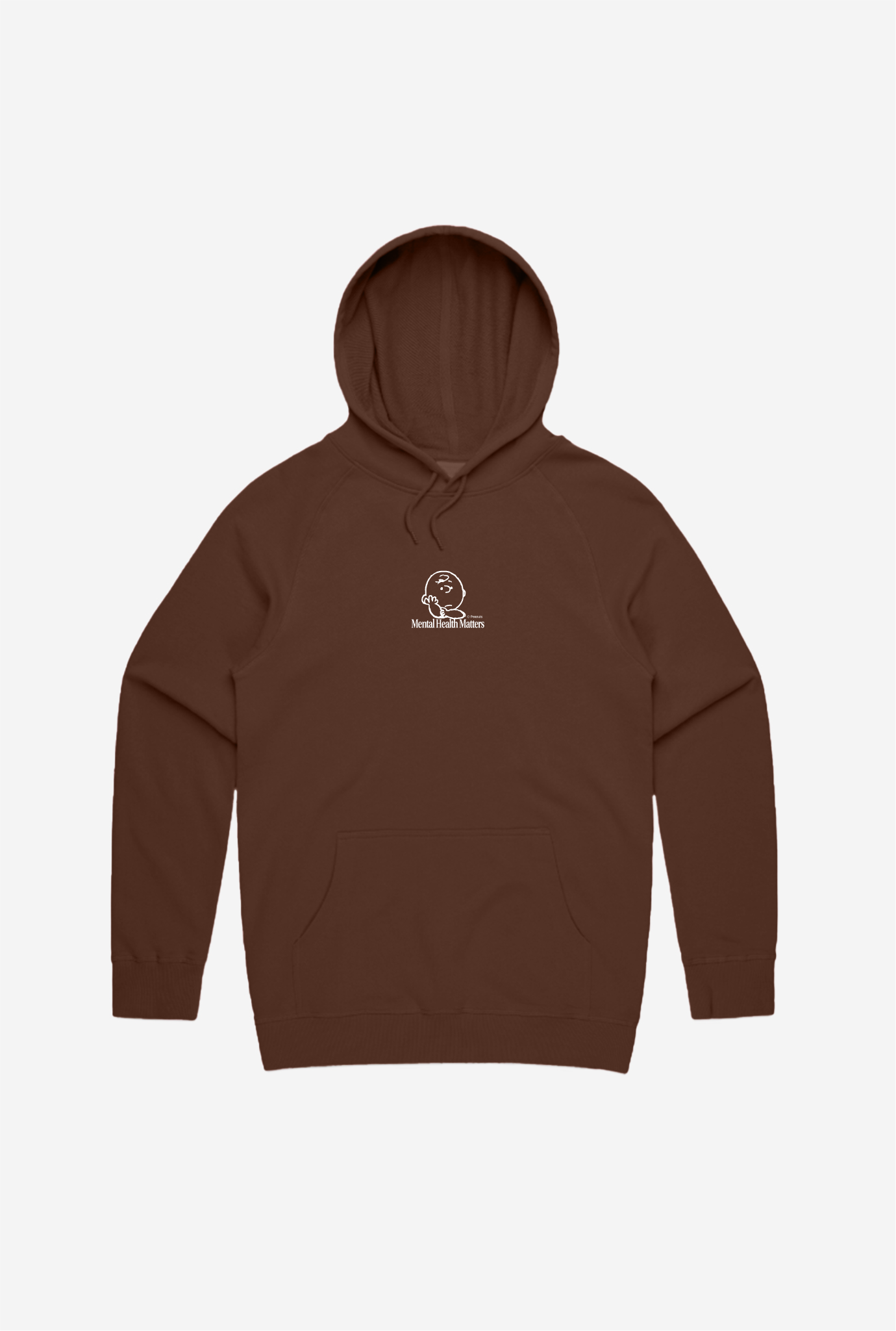 Peanuts Mental Health Matters Hoodie - Espresso