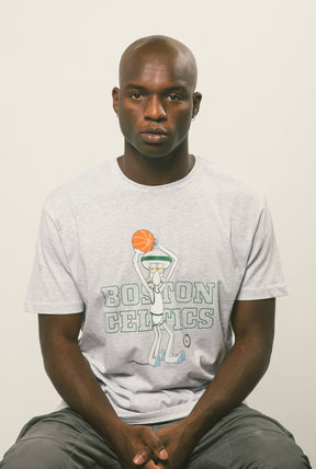 T-Shirt Boston Celtics Squidward Vintage - Cendre