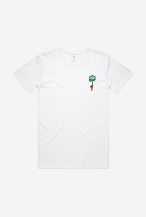 Boston Celtics Spinning Ball Logo T-Shirt - White